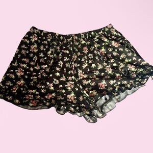 Joe Boxer black floral shorts